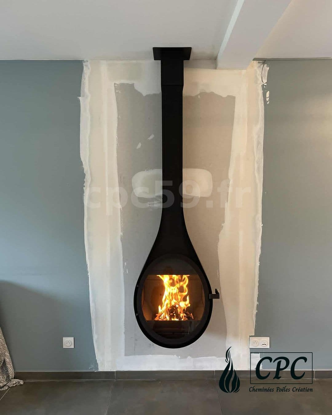 Rocal Drop - Poêle à bois suspendu