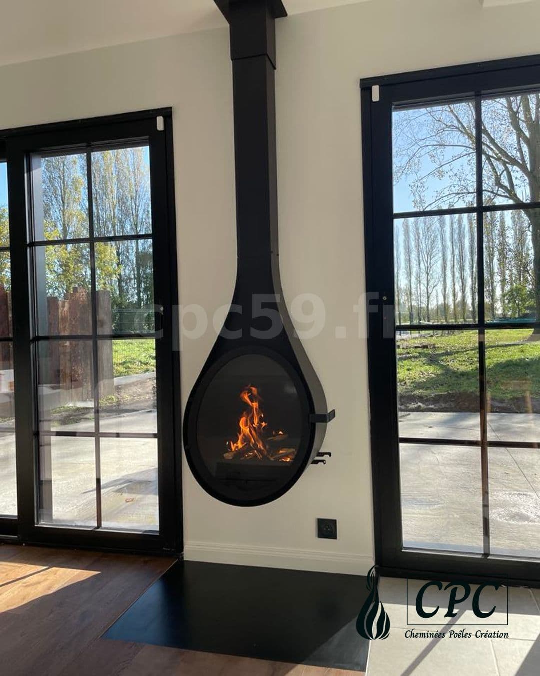 Rocal Mini Drop - Poêle à bois suspendu