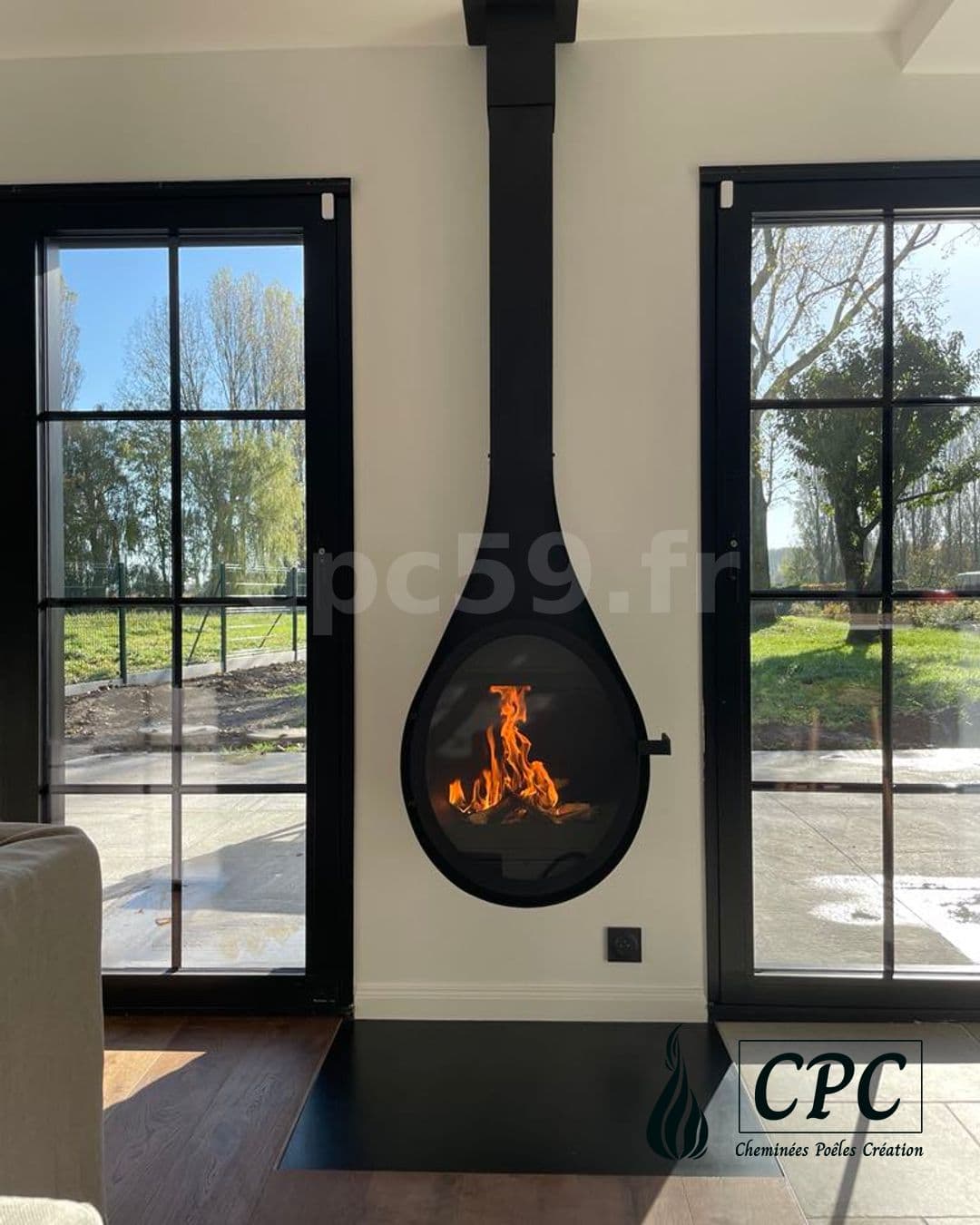 Rocal Mini Drop - Poêle à bois suspendu