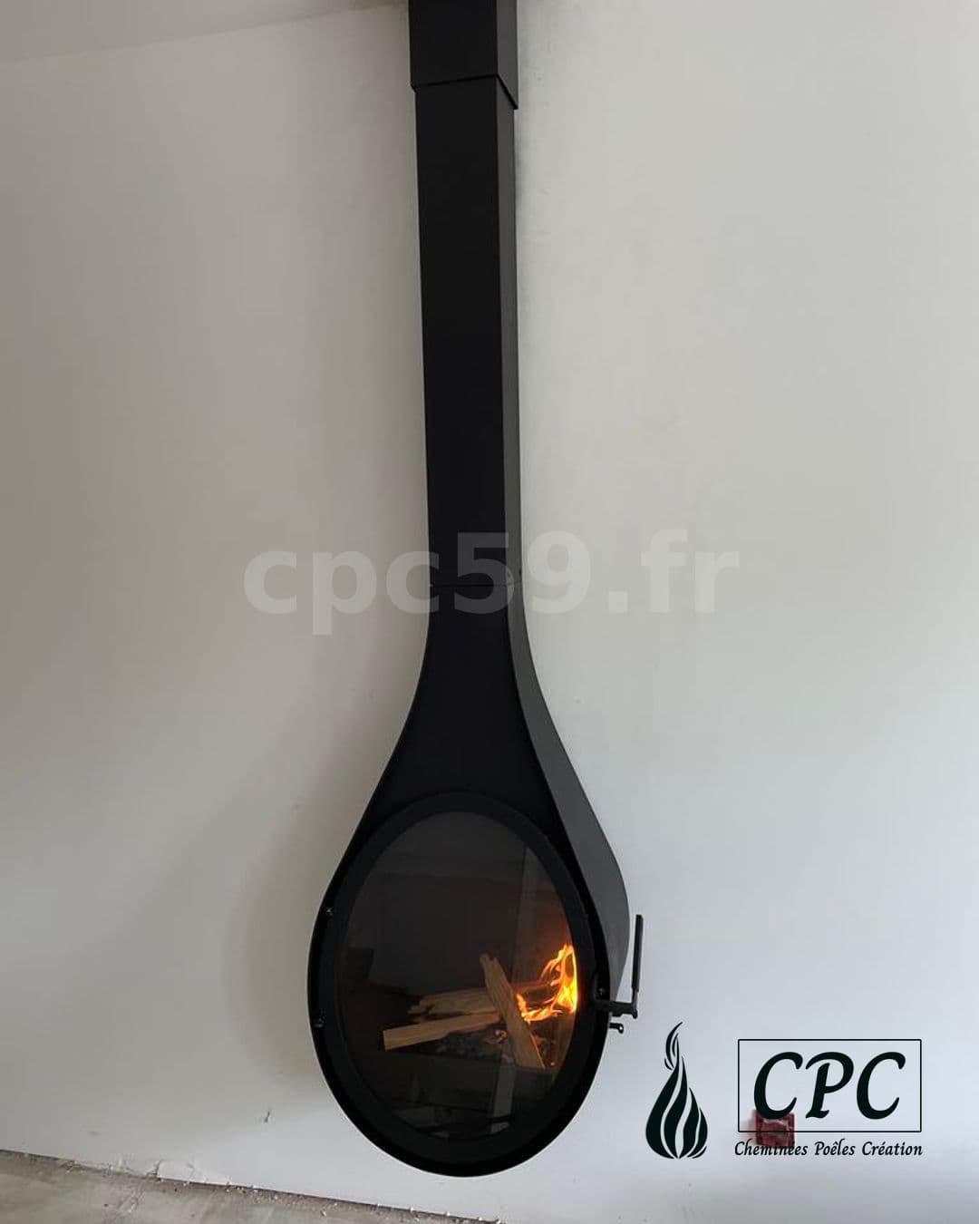 Rocal Drop - Poêle à bois suspendu
