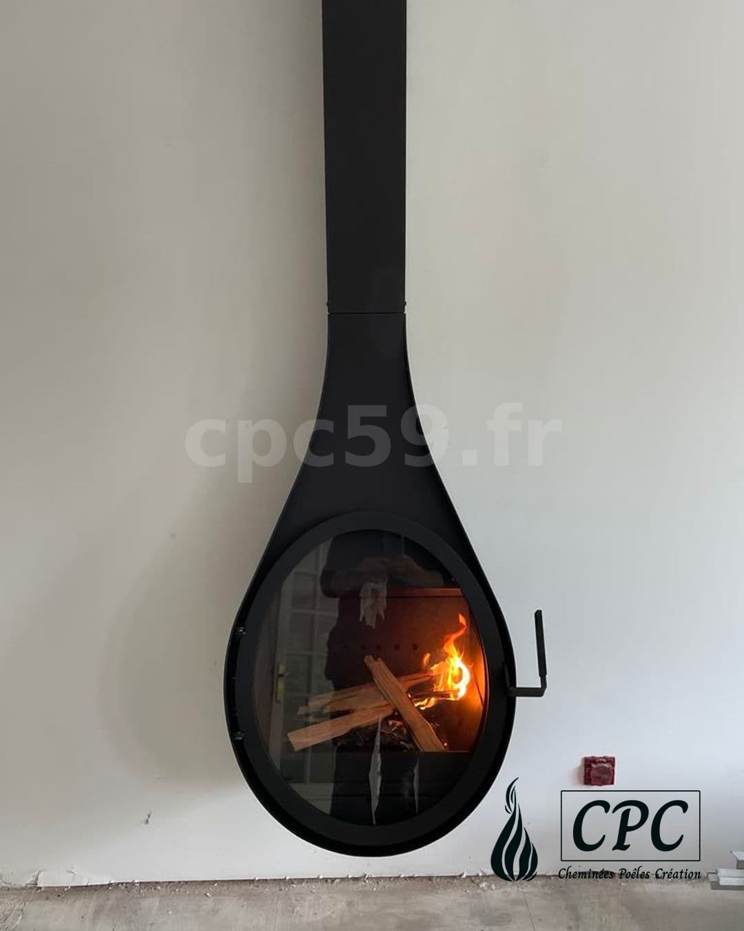 Rocal Drop - Poêle à bois suspendu